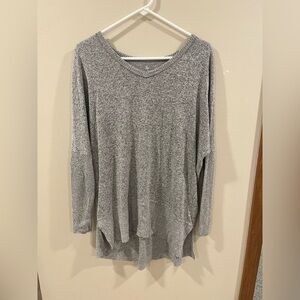 SO Medium cozy tunic grey long sleeve top